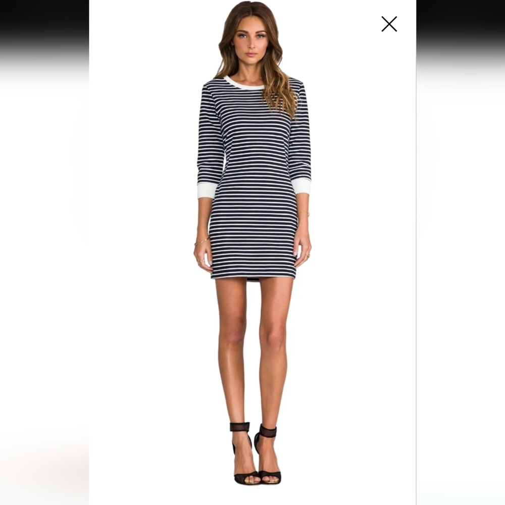 Bimini Zamion Dress in Uniform & White By Theory